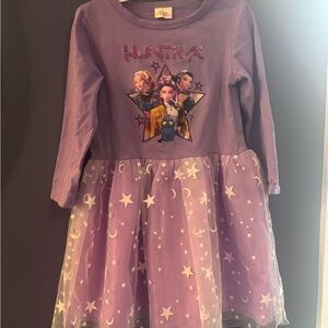 Kpop demon hunters, purple girls Dress with Starry Skirt